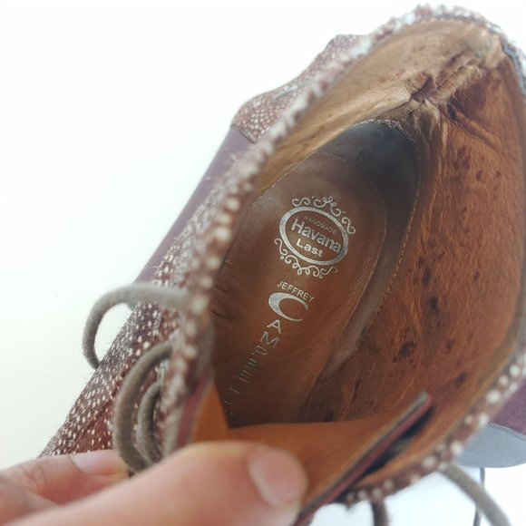 Jeffrey Campbell Lita Fur Brown Spotted Stylish Women's Platform Ankle Boots - Picture 5 of 9